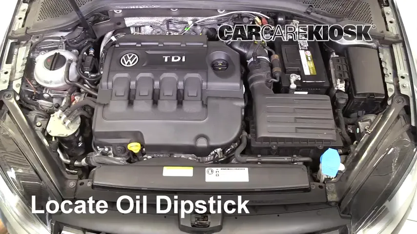 2015 Volkswagen Golf SportWagen TDI S 2.0L 4 Cyl. Turbo Diesel Huile Vérifier le niveau de l'huile